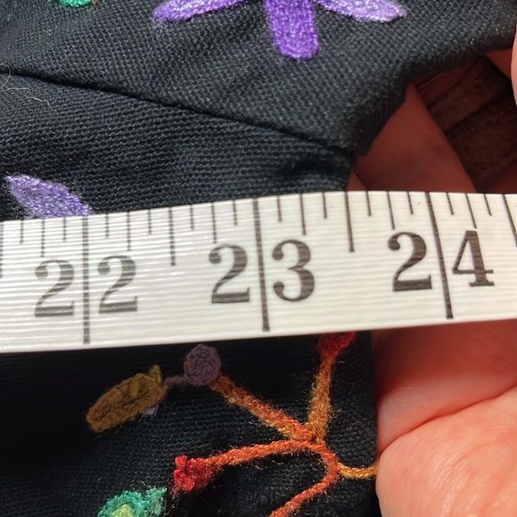 EXC Embroidered Jacket Vintage Embellished Floral Women’s Petite PL Cotton - Picture 14 of 16